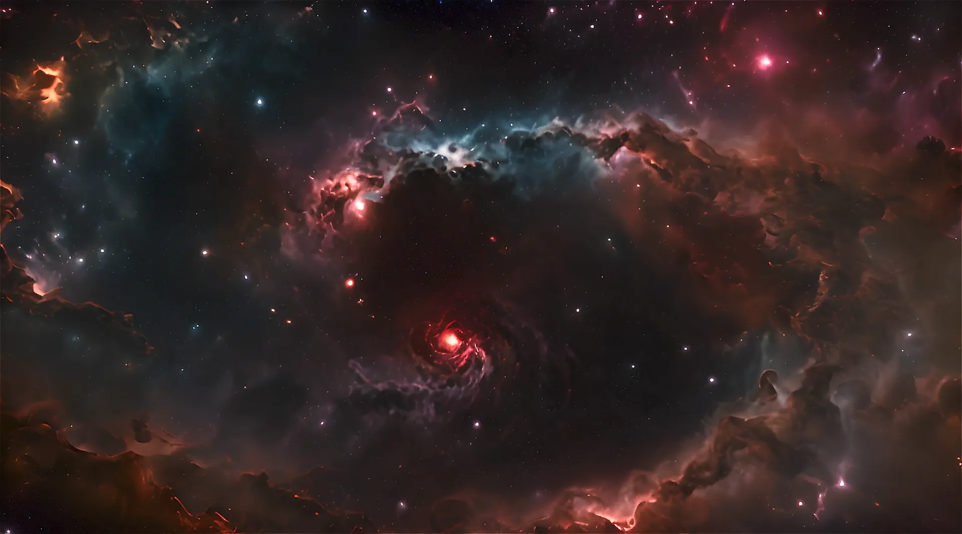 Galactic Nebula Cinematic Space Backdrop